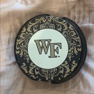 Set of 4 Wake Forest Coasters with Case